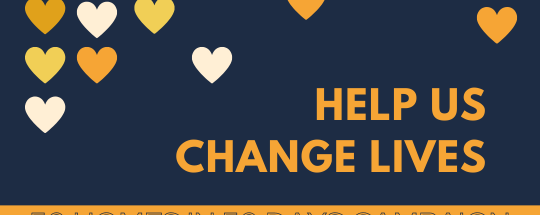 50 Homes in 50 Days Campaign — Help Us Change Lives graphic