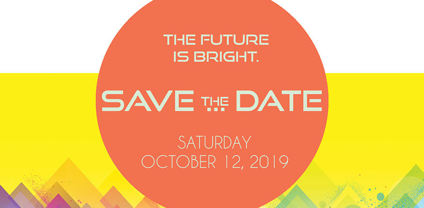 The Future Is Bright Save the Date event graphic