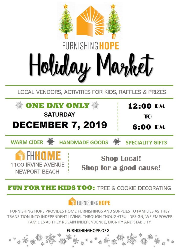 Furnishing Hope Holiday Market promotional graphic