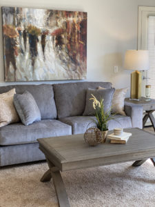 Volunteers delivering furniture