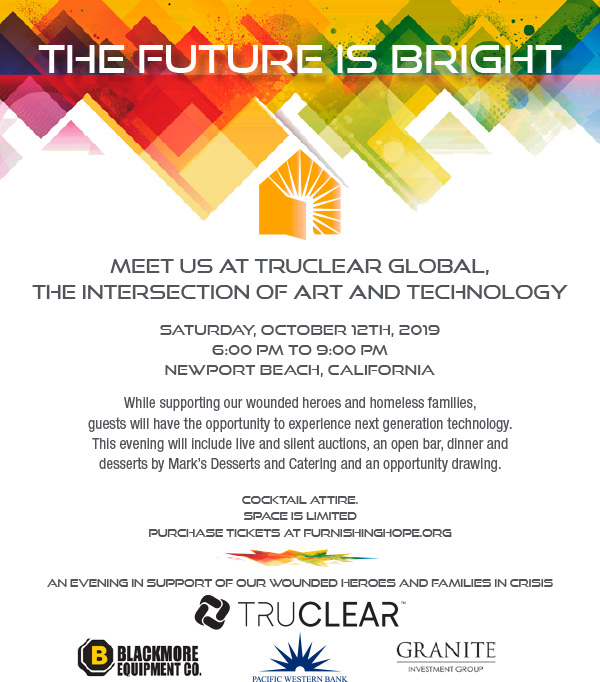 The Future Is Bright fundraising event promotional graphic