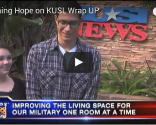 Meet the recipients of Furnishing Hope's 75th installation for our wounded warriors! Our warrior family was interviewed by KUSI San Diego.