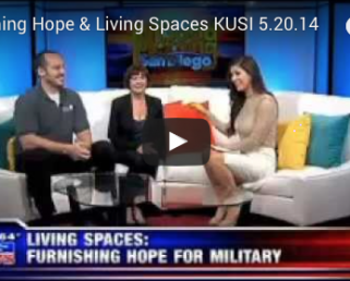 Video Furnishing Hope & Living Spaces KUSI 5.20.14